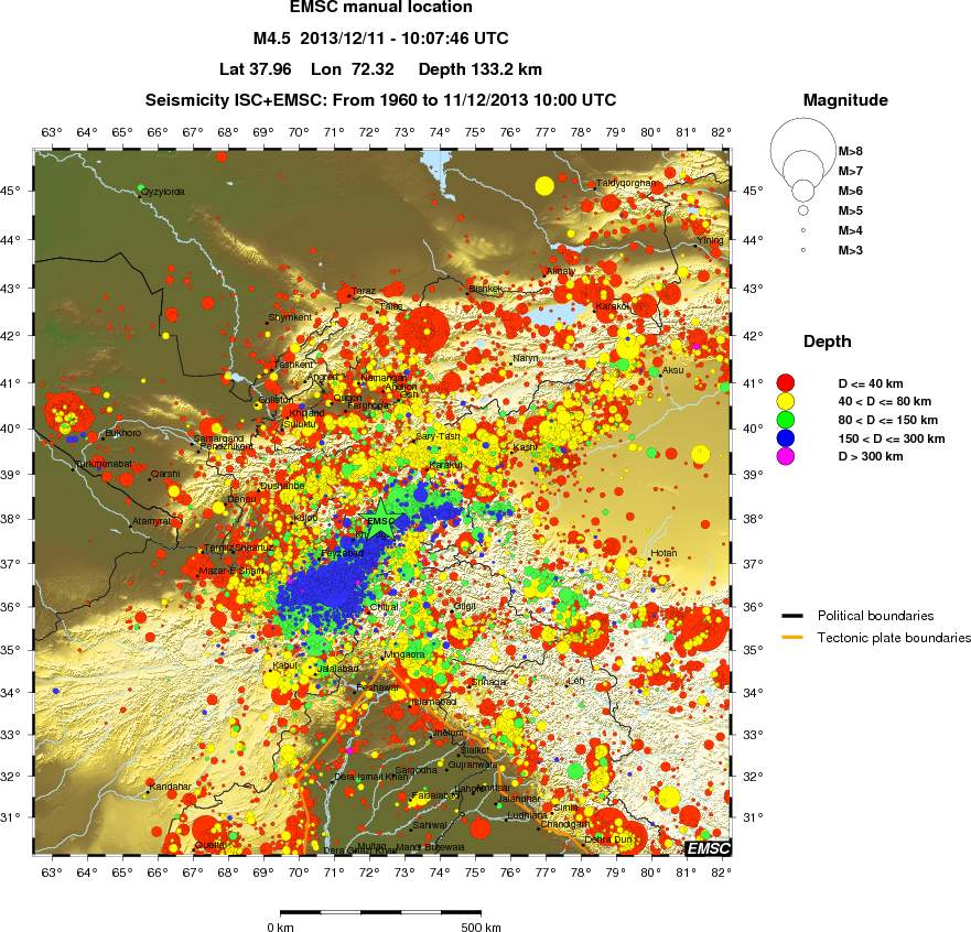 wide historical seismicity