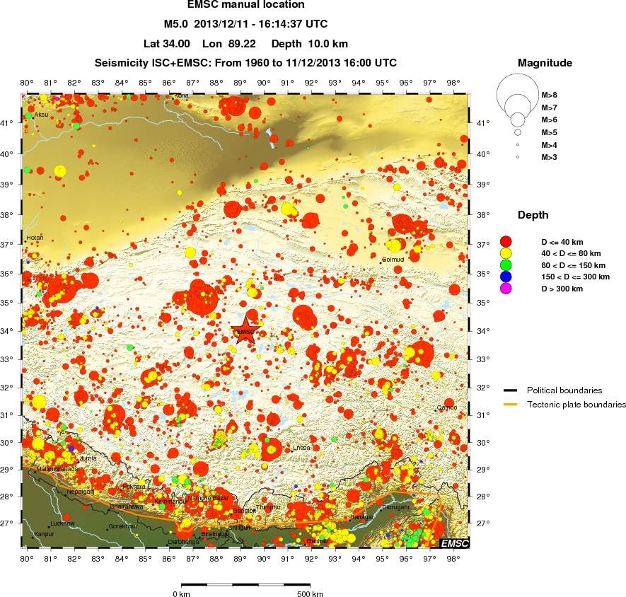 wide historical seismicity