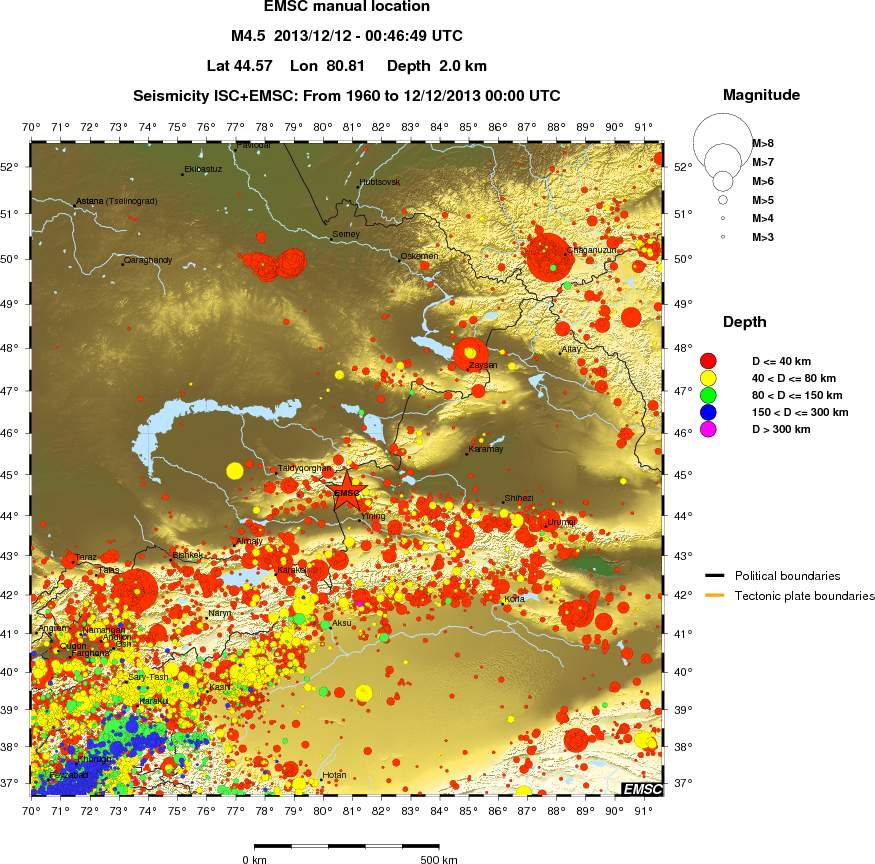 wide historical seismicity