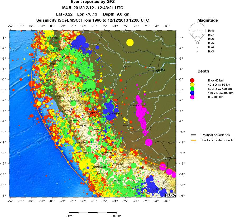 wide historical seismicity