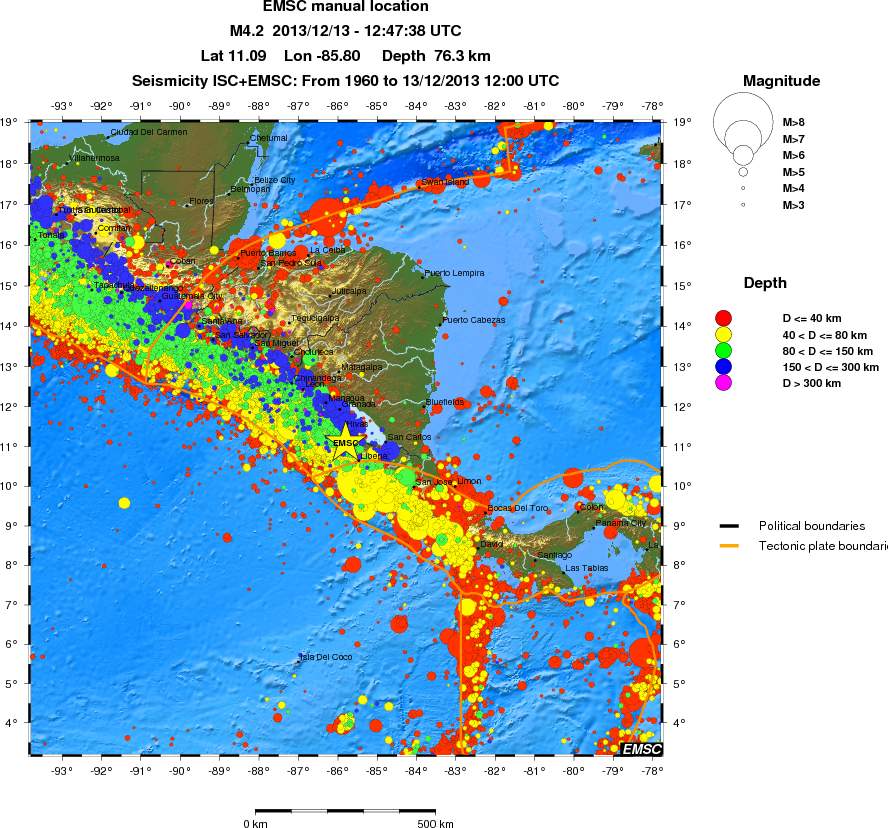 wide historical seismicity