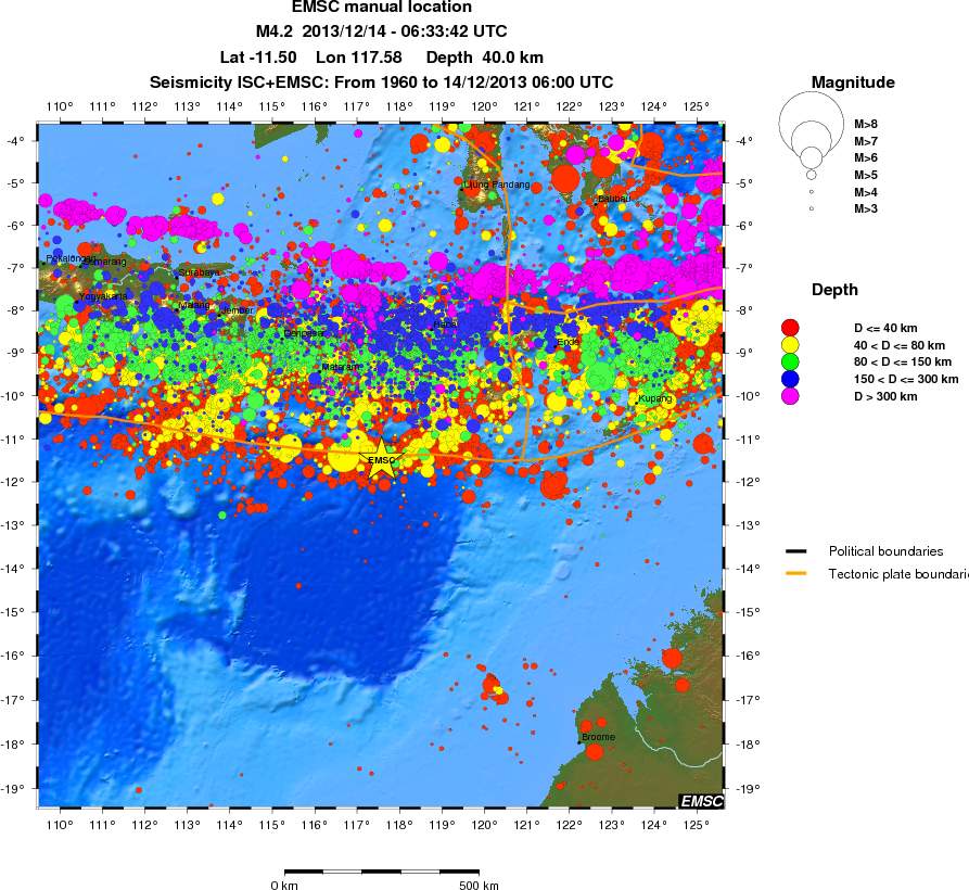 wide historical seismicity