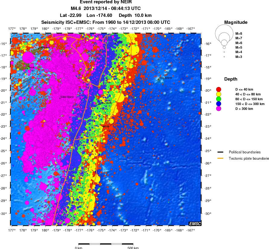 wide historical seismicity