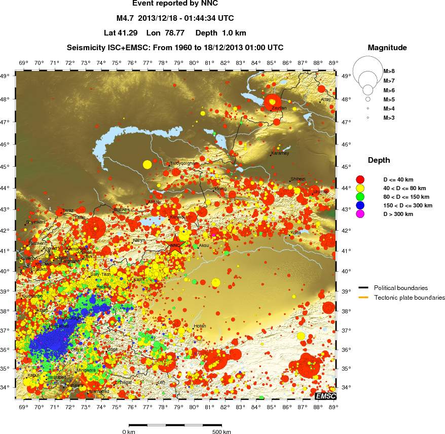 wide historical seismicity