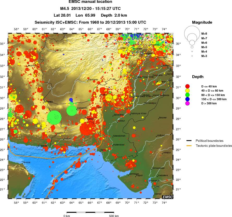 wide historical seismicity