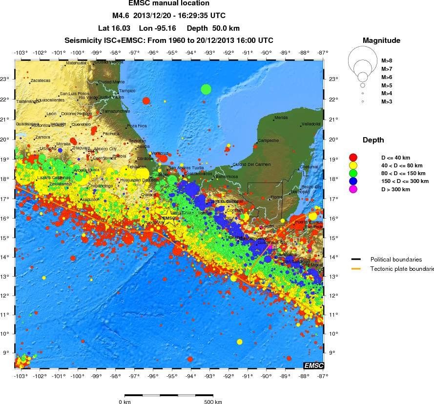 wide historical seismicity
