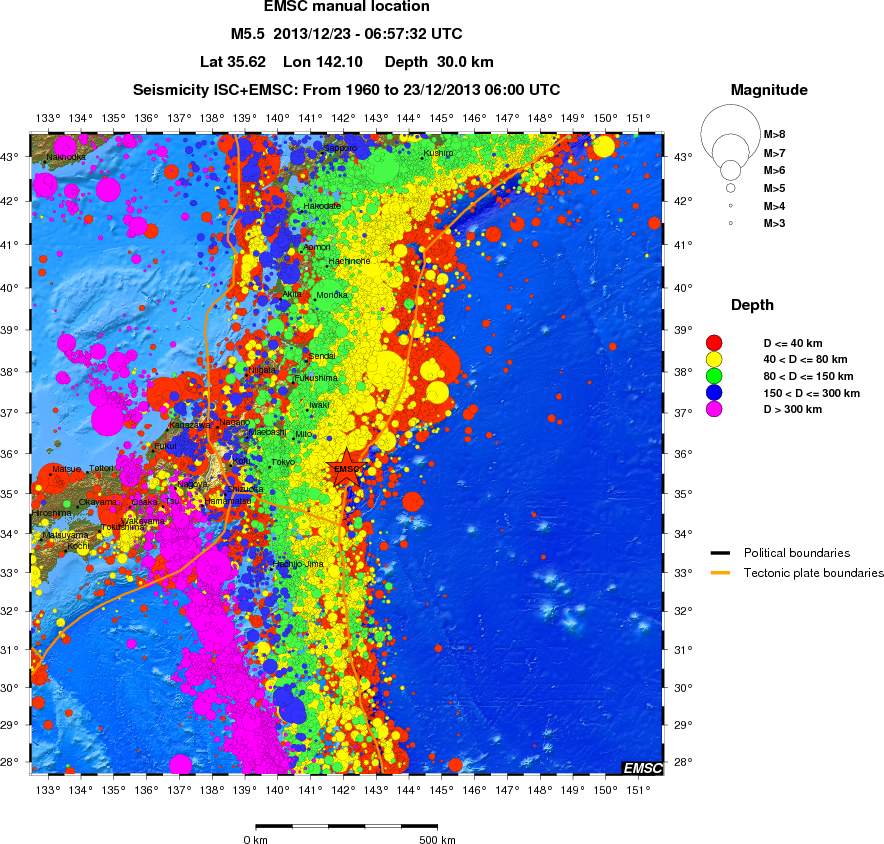 wide historical seismicity