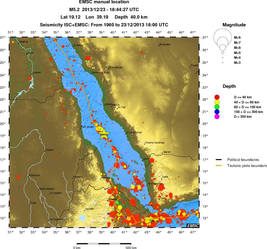 wide historical seismicity