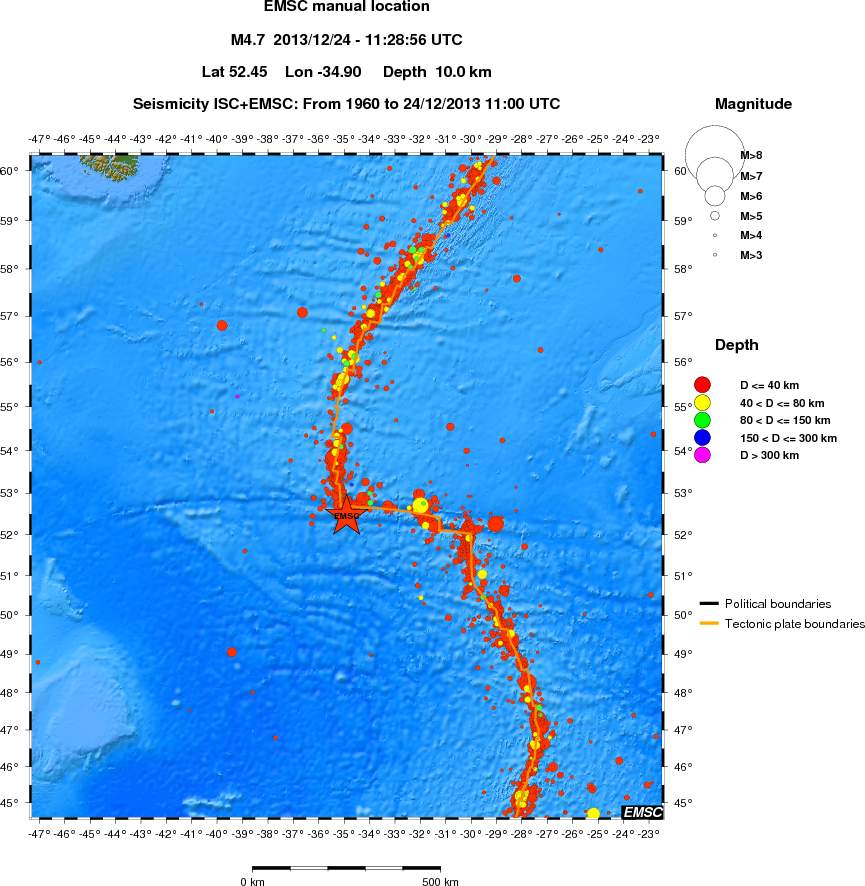 wide historical seismicity