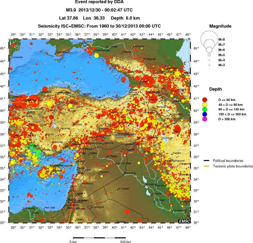 wide historical seismicity