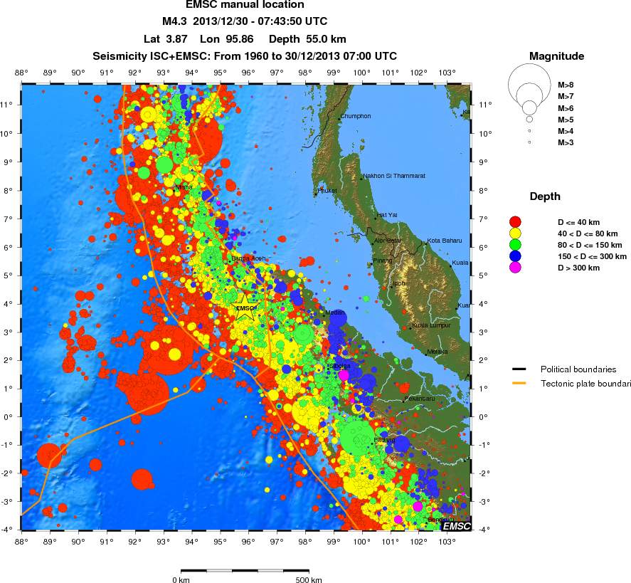 wide historical seismicity