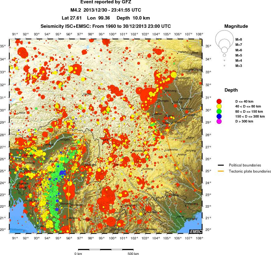 wide historical seismicity
