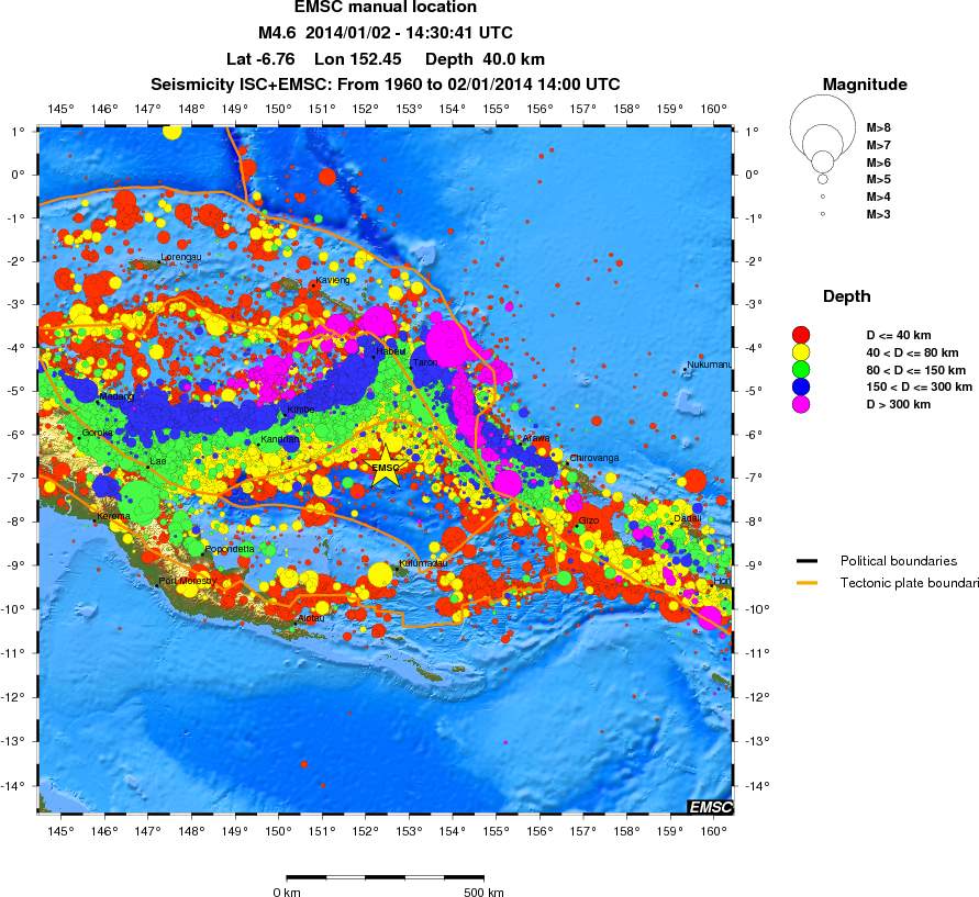 wide historical seismicity