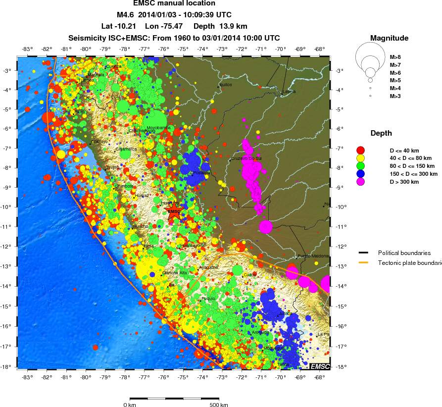 wide historical seismicity