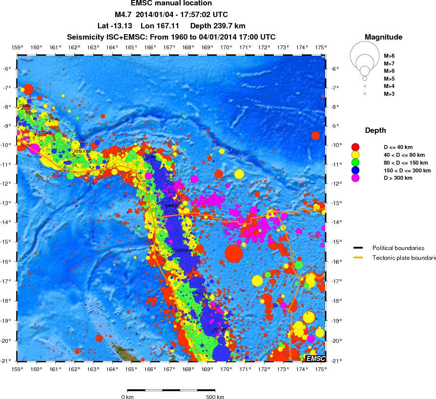 wide historical seismicity