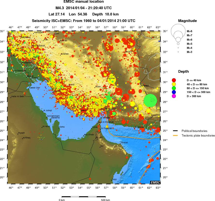 wide historical seismicity