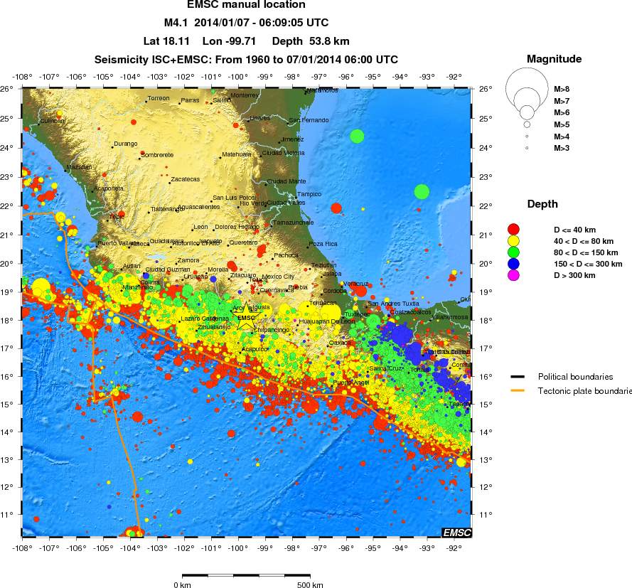 wide historical seismicity