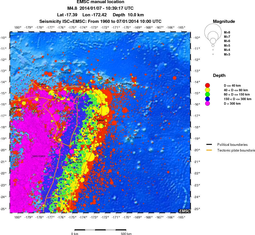 wide historical seismicity