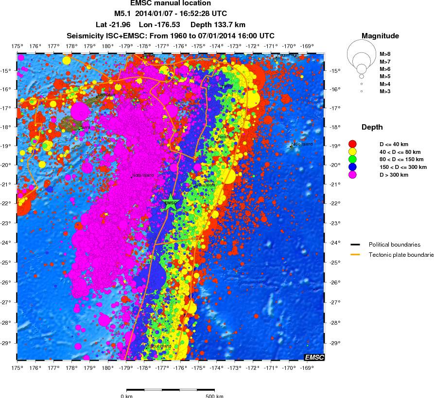 wide historical seismicity