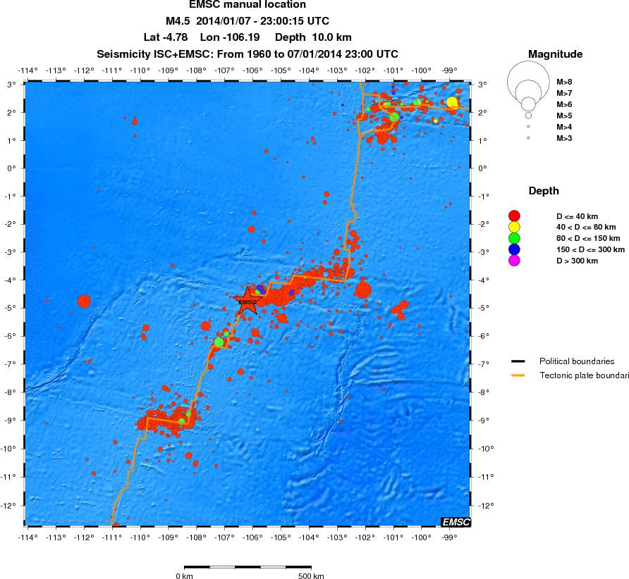 wide historical seismicity
