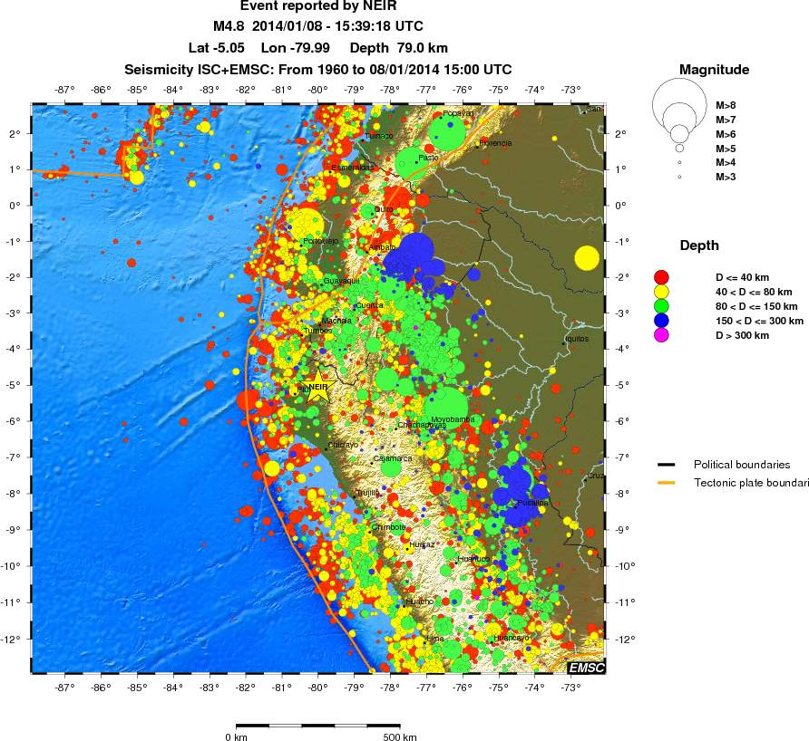 wide historical seismicity