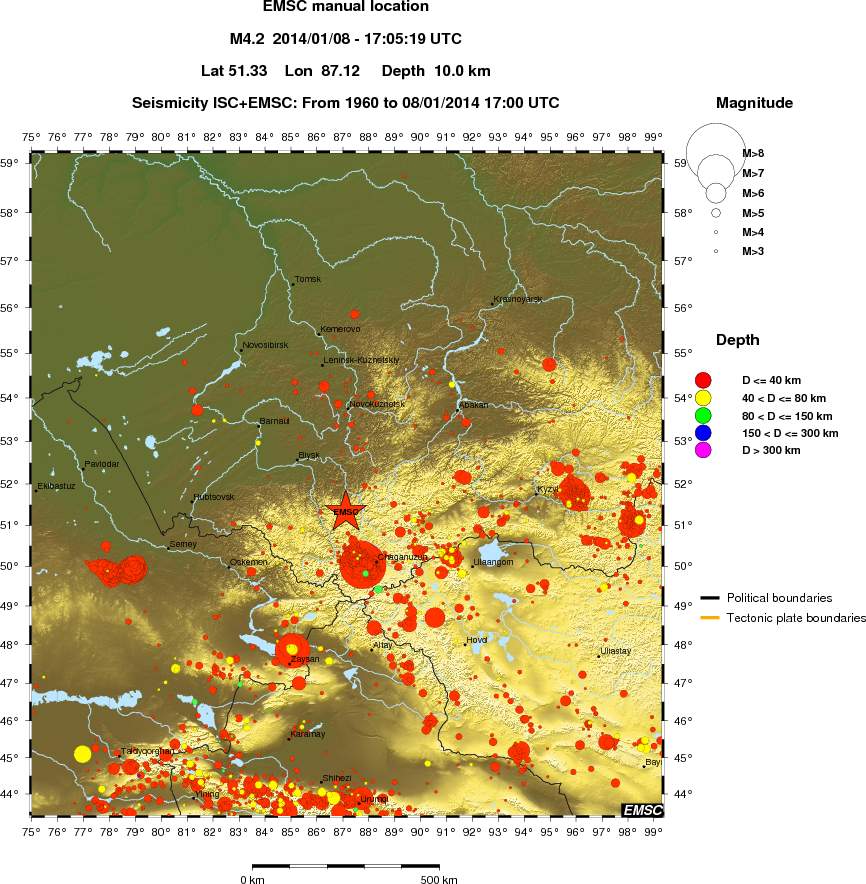 wide historical seismicity