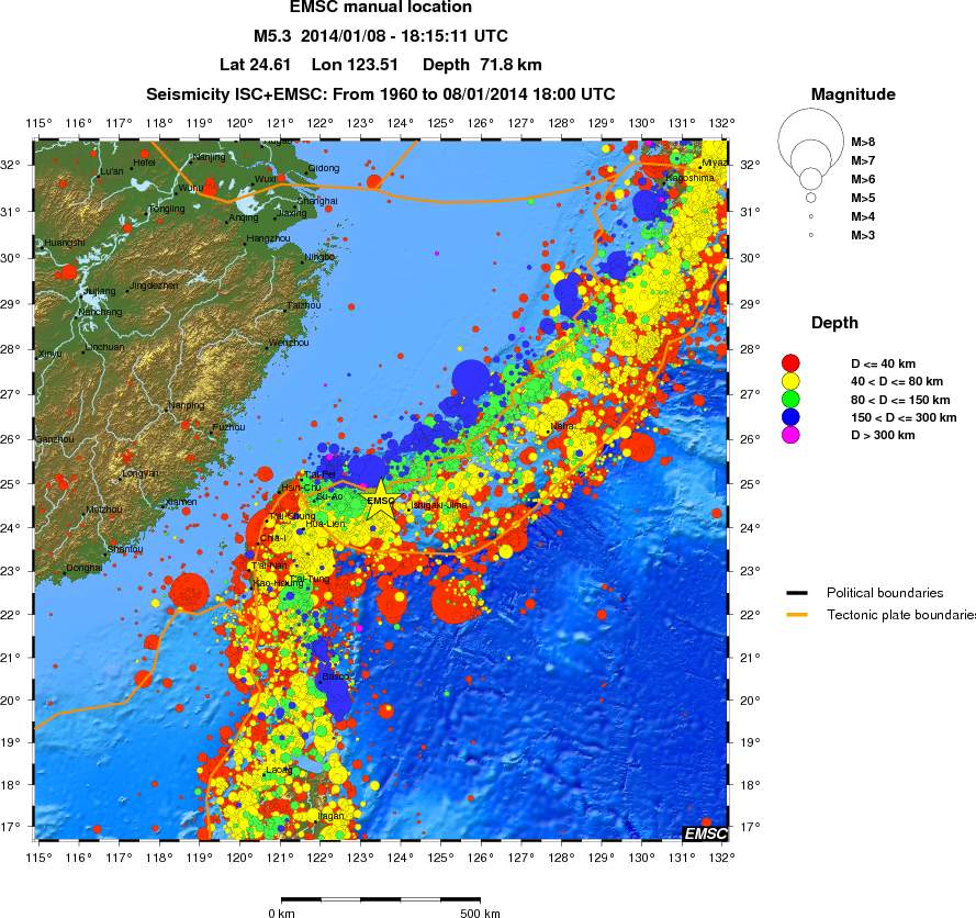wide historical seismicity