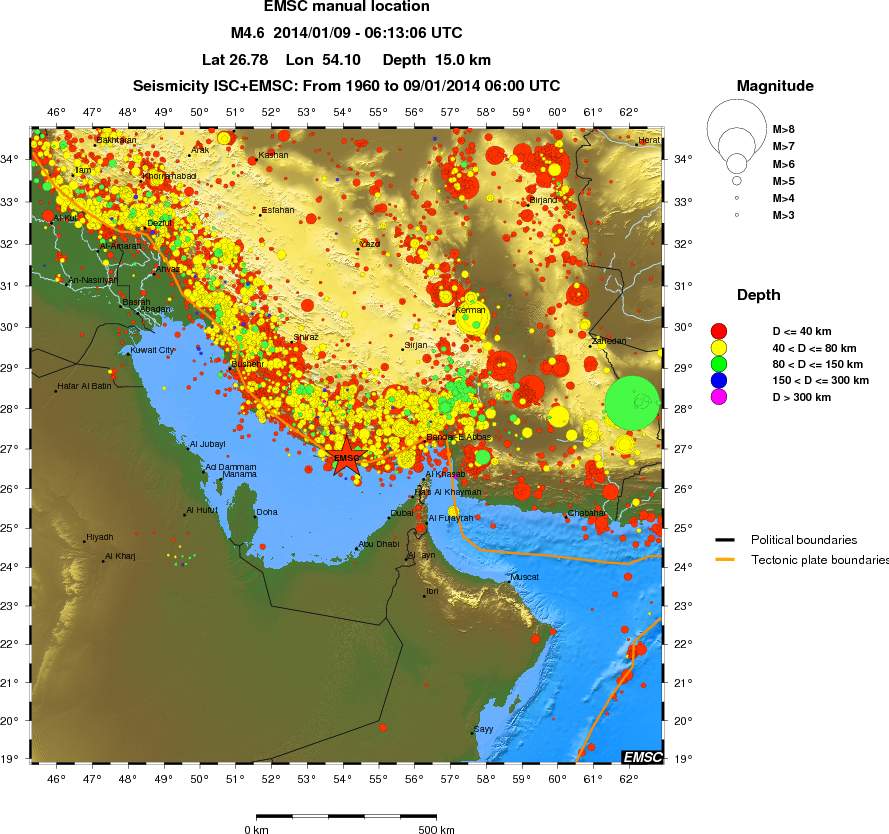 wide historical seismicity