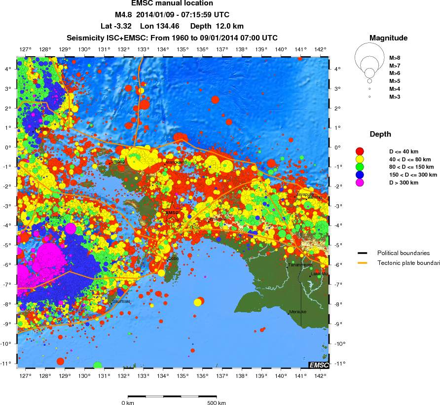 wide historical seismicity
