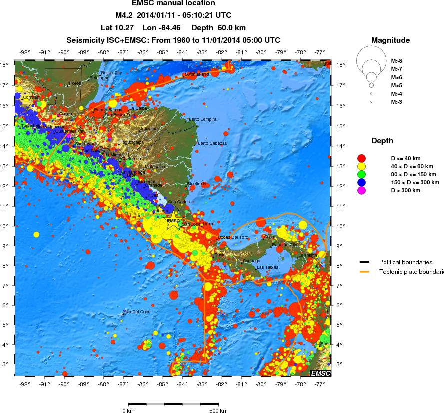 wide historical seismicity