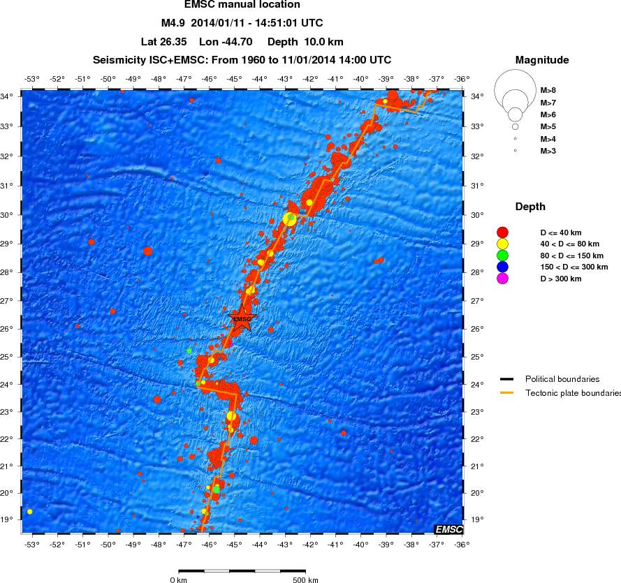 wide historical seismicity