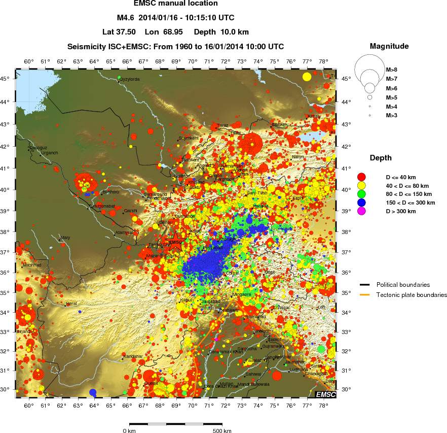 wide historical seismicity