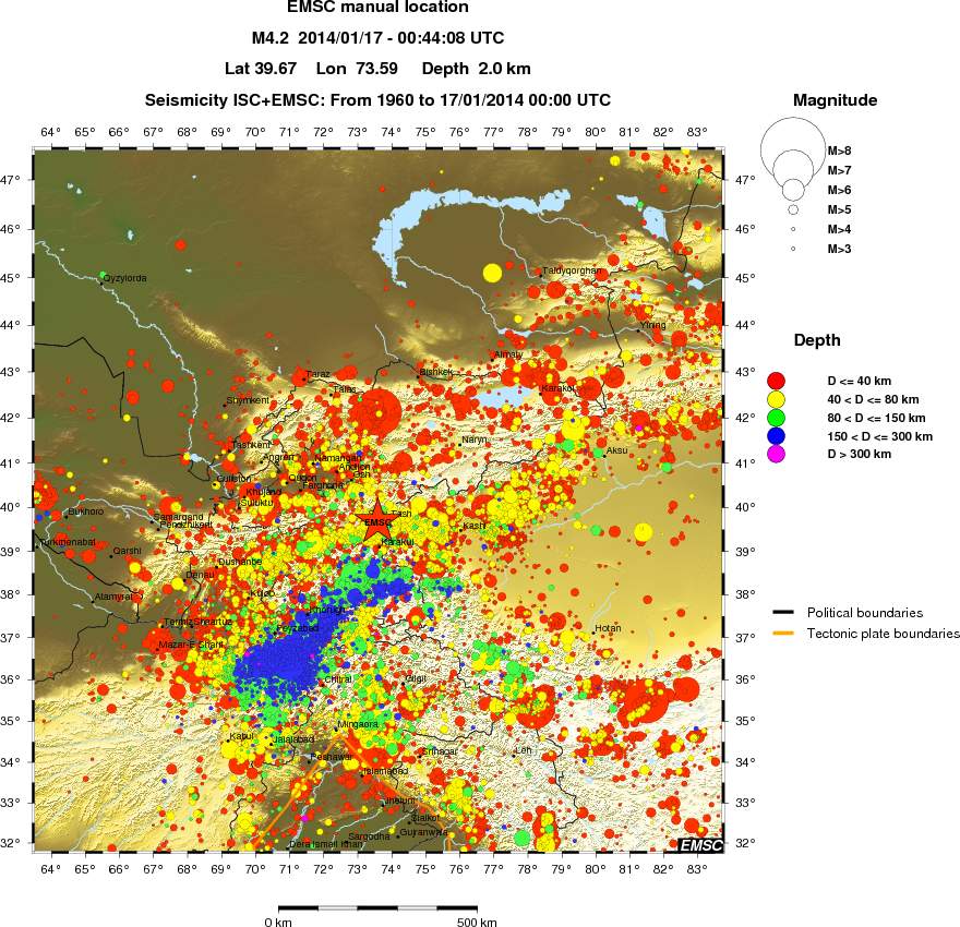 wide historical seismicity