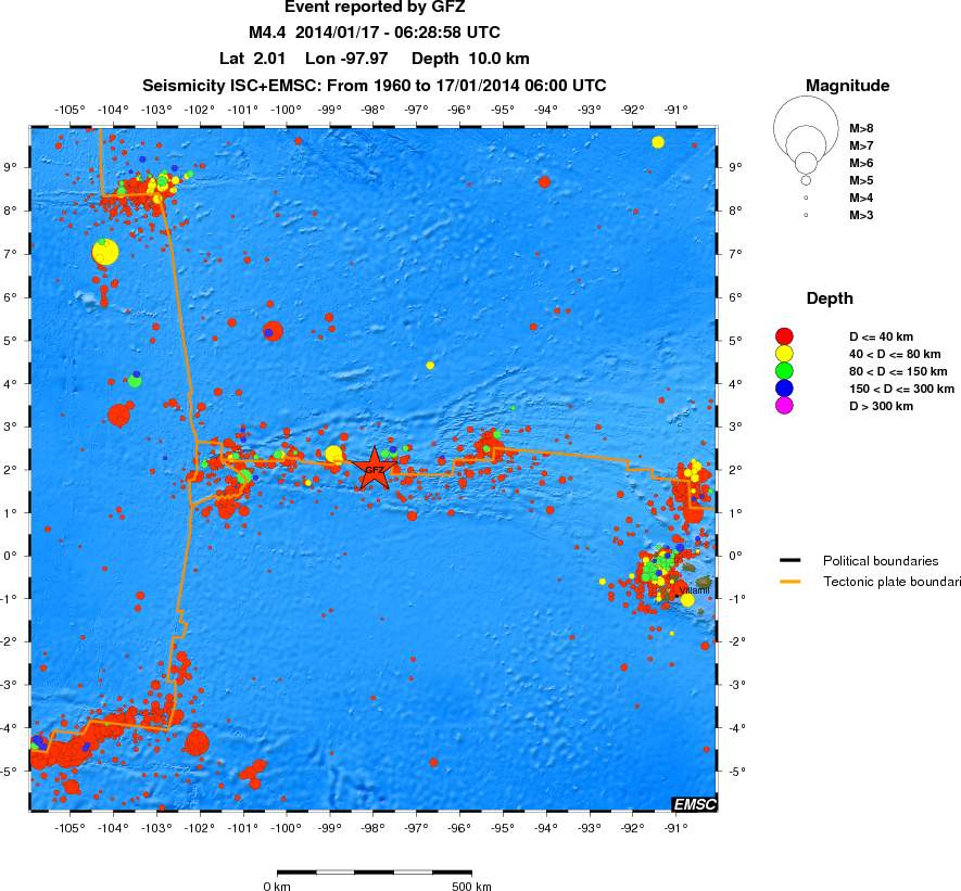 wide historical seismicity