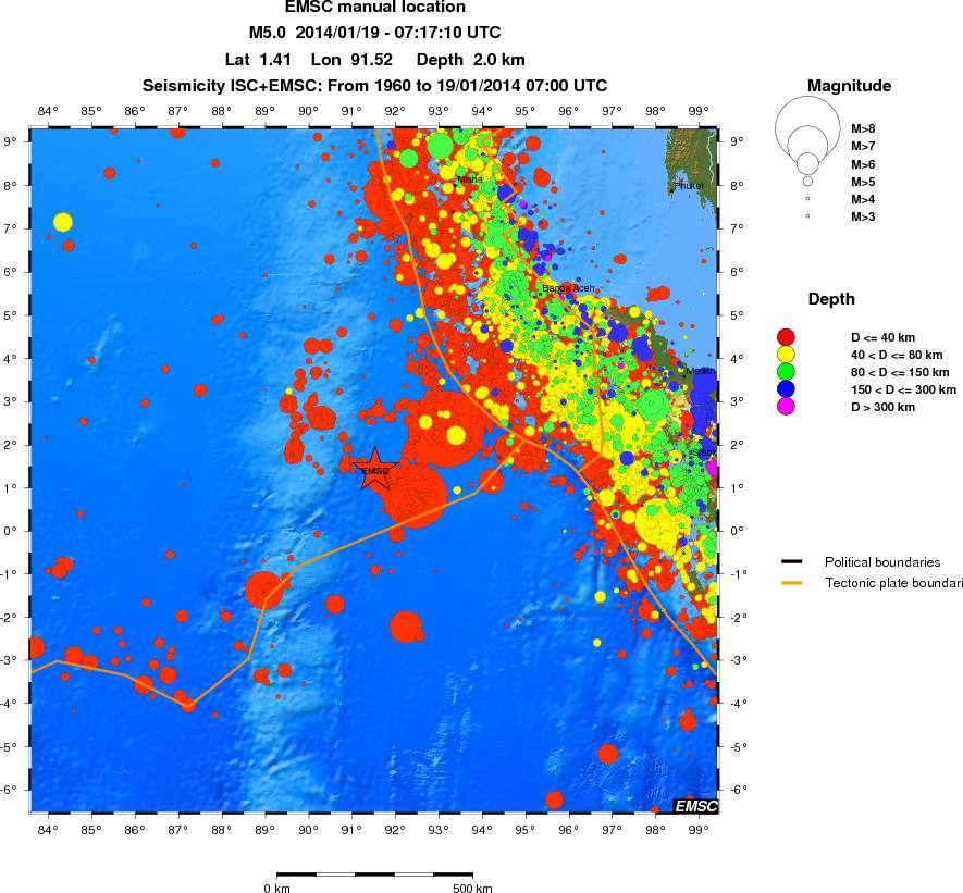 wide historical seismicity