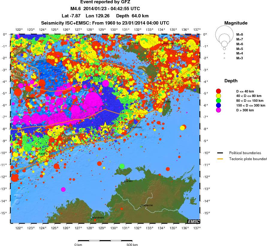wide historical seismicity