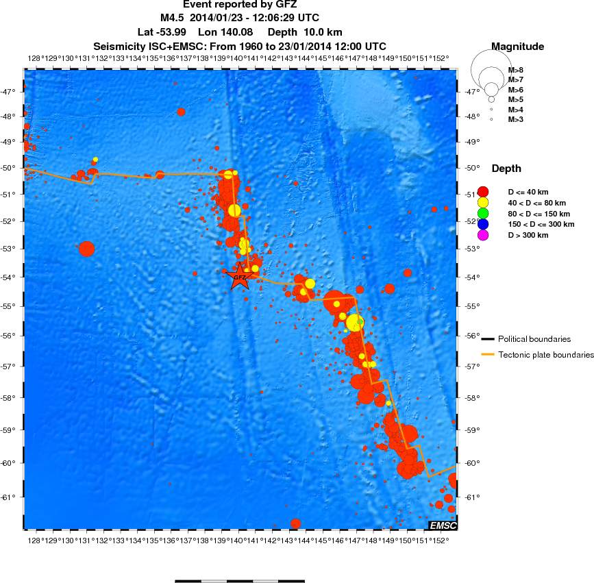 wide historical seismicity