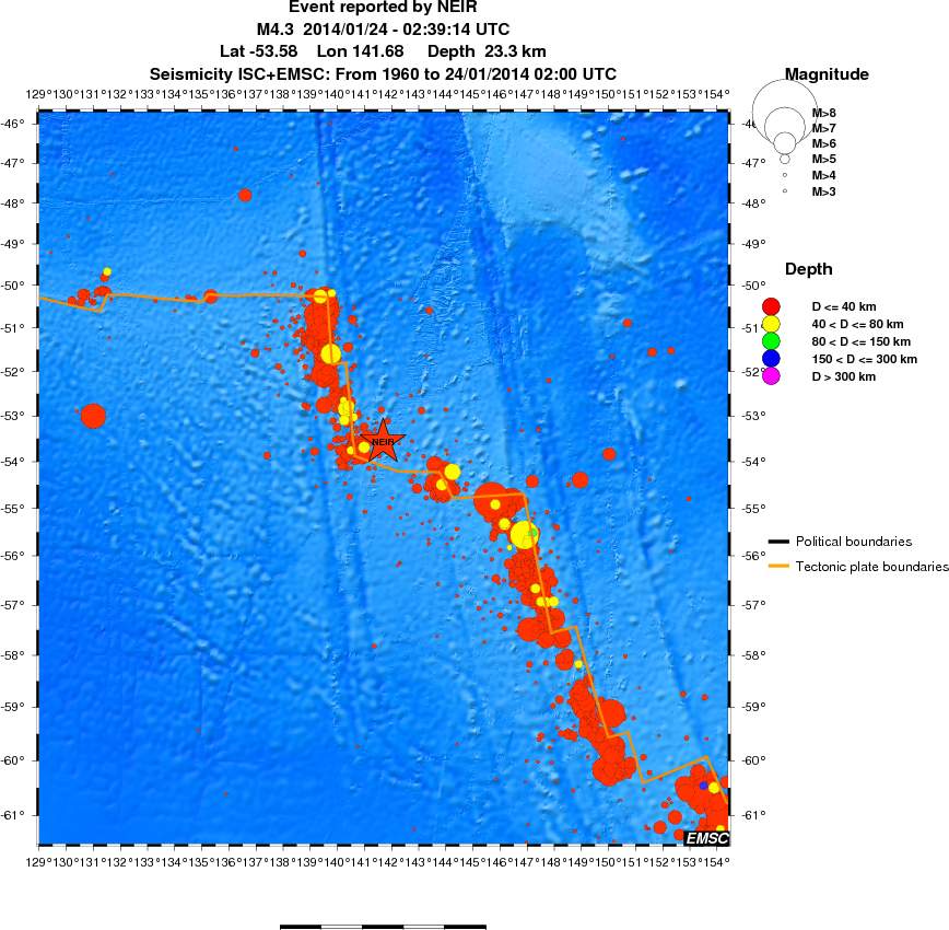 wide historical seismicity