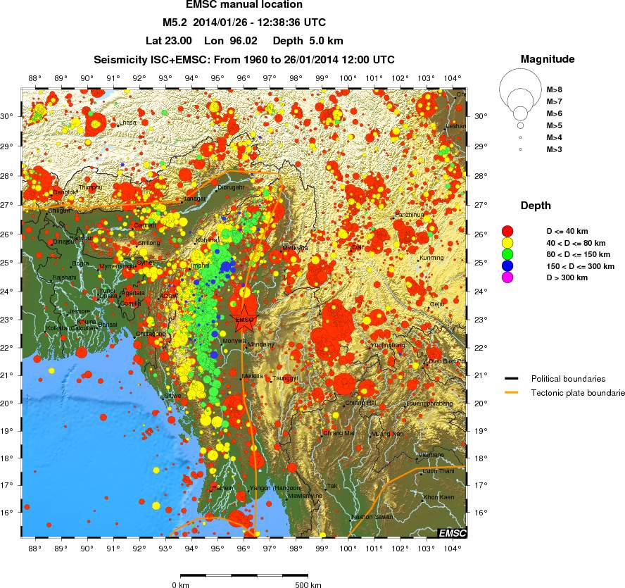 wide historical seismicity