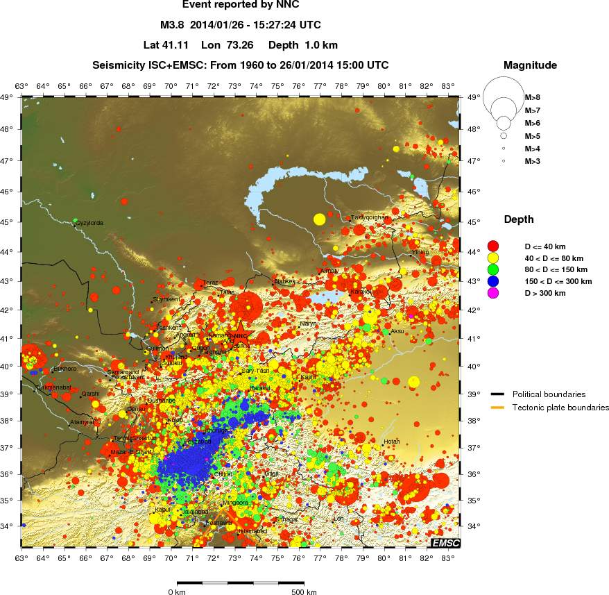 wide historical seismicity