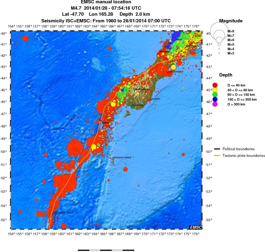 wide historical seismicity
