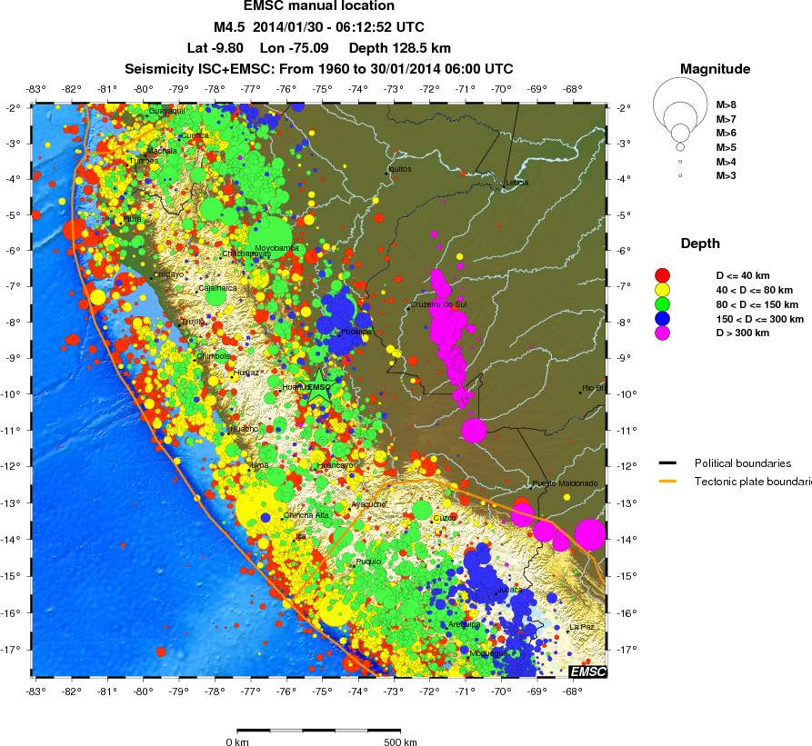 wide historical seismicity