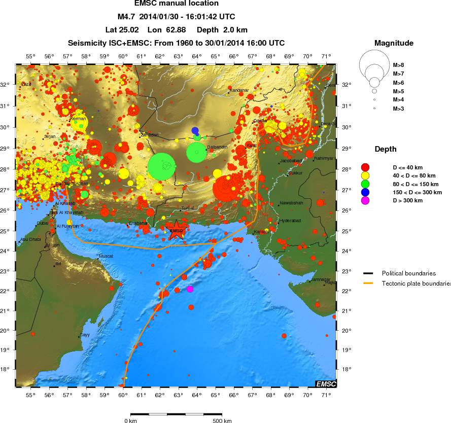 wide historical seismicity