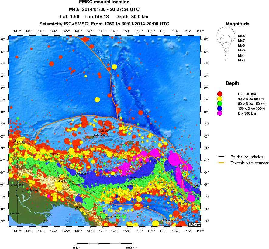 wide historical seismicity