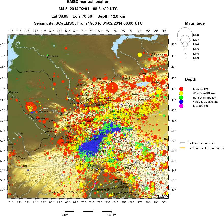 wide historical seismicity