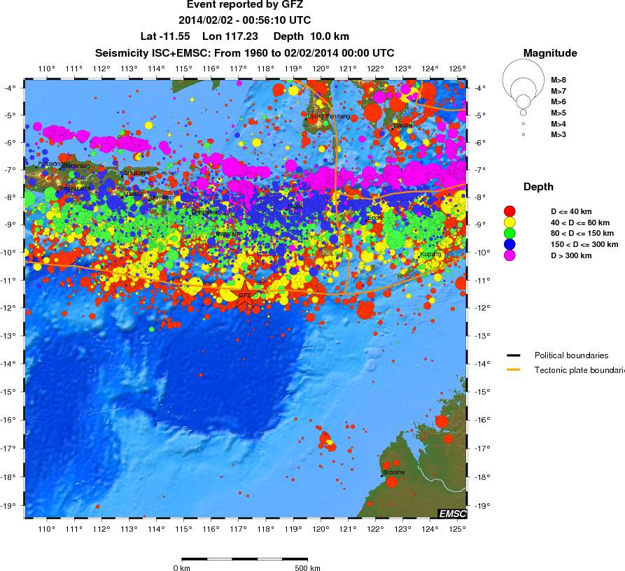 wide historical seismicity