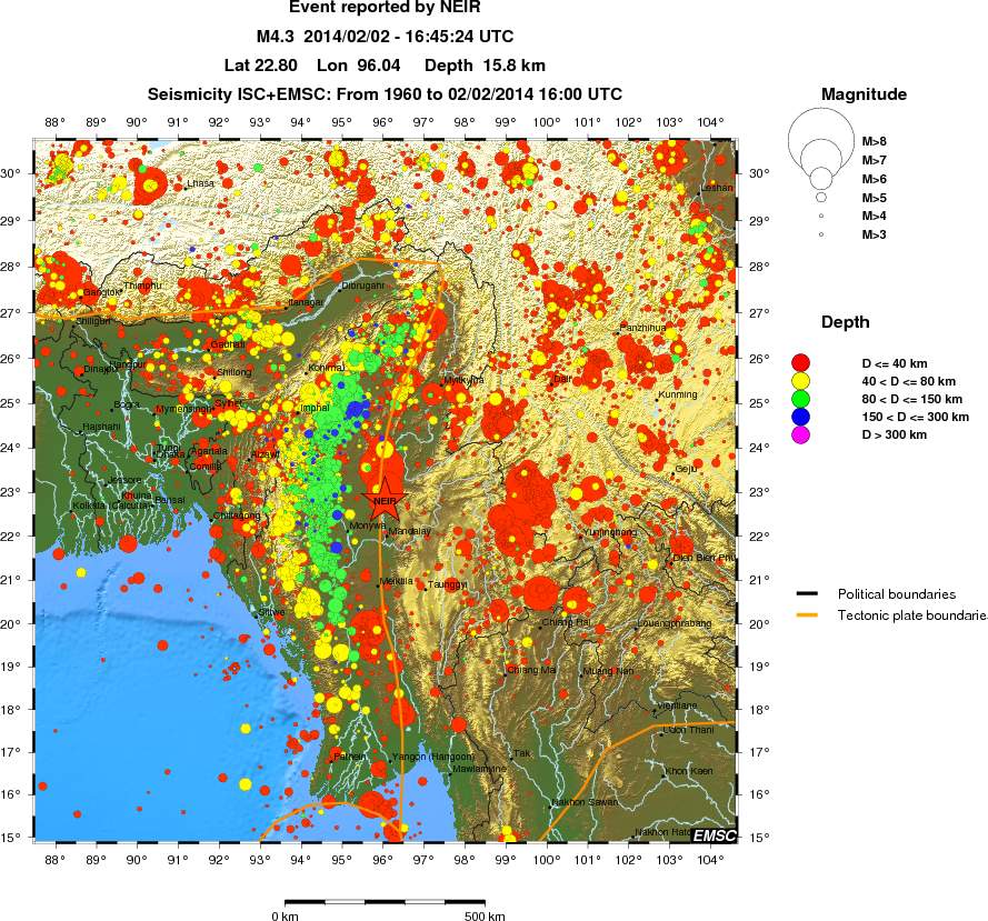 wide historical seismicity