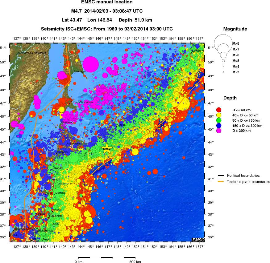 wide historical seismicity