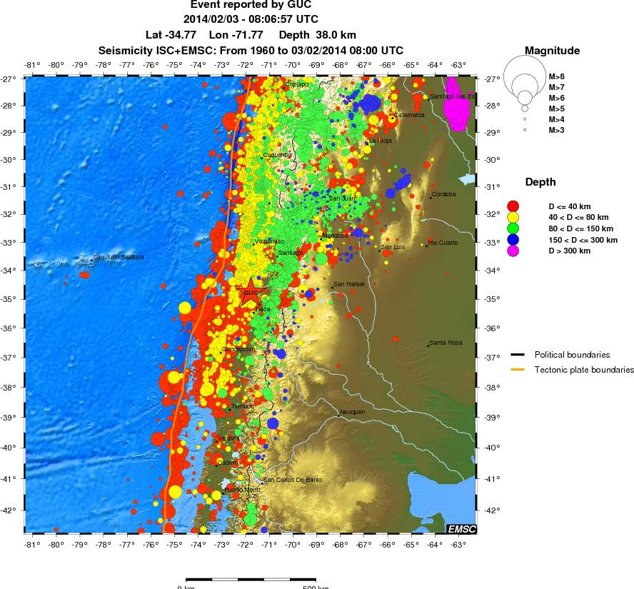 wide historical seismicity