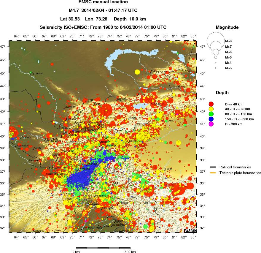 wide historical seismicity